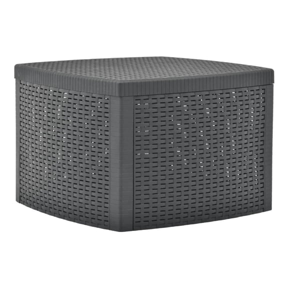 Side Table Anthracite 21.3"x21.3"x14.4" Plastic