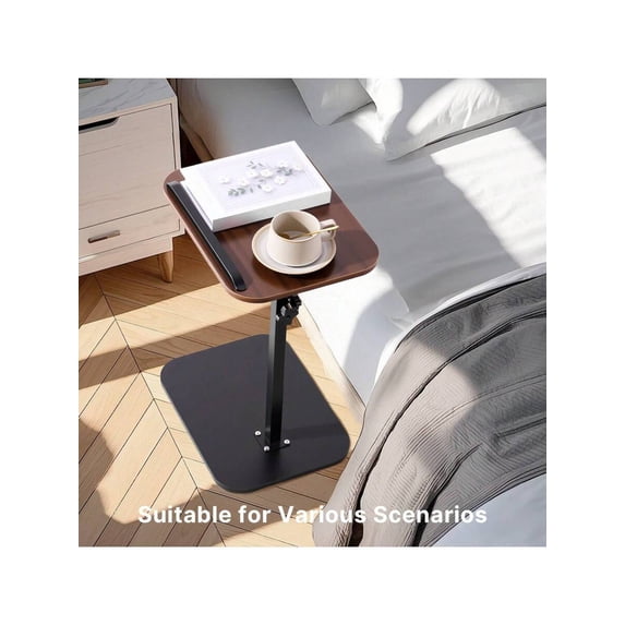 Slide In Side Table Side Table C-Shaped, Adjustable, 360° Swivel, Slide-Under Sofa Bed ...