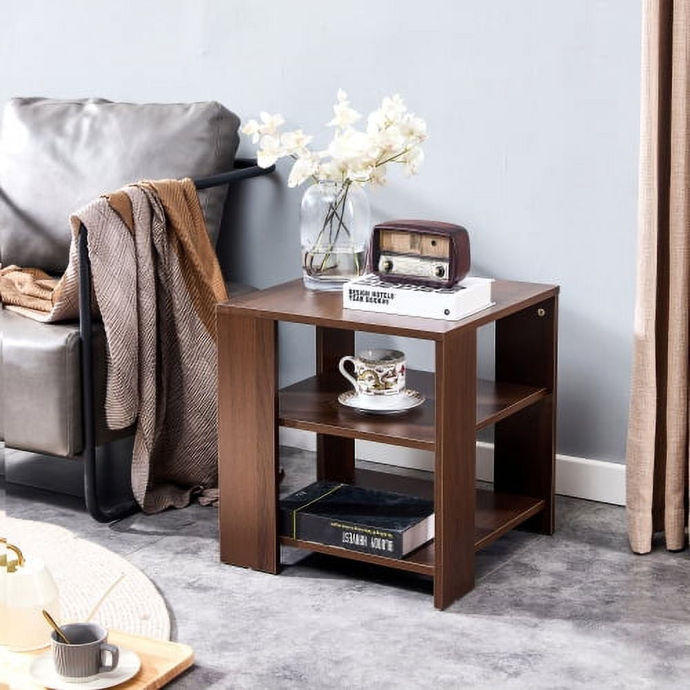 Curated visual reference: Side Table Farmhouse Side Tables 3 Tiers Rustic Nightstands With Photo Inspiration