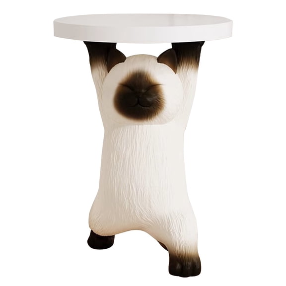 Side Table Key Tray Entryway Nightstand Cute Cat Sculpture Statue, Home Decor Living Room Ornament Sofa Side Table Bedroom Night Stand Decoration, Housewarming Gift