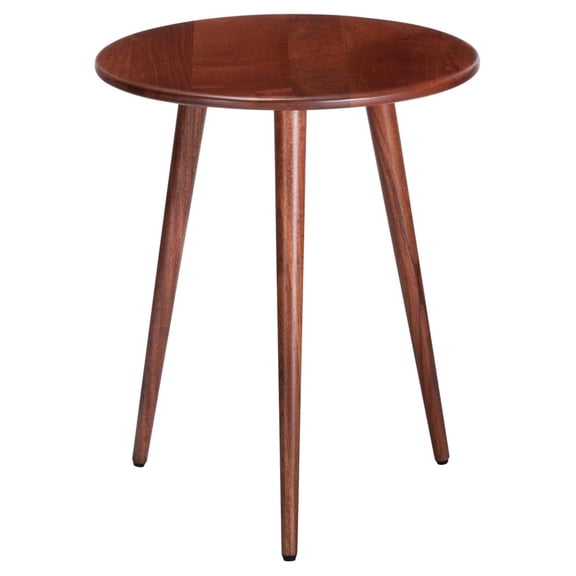 Side Table - Konak End Table. Exclusively Designed Hand-Crafted Small Nightstand. Solid Wood Round End Table. Contemporary Accent Table for Bedrooms, Living Rooms and Home Office