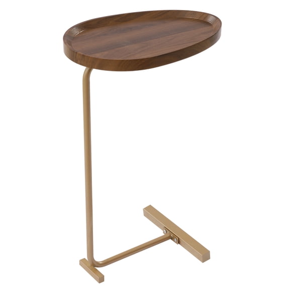 Side Table Metal Tray Working Snack Table Sofa Couch End Table for Home ...