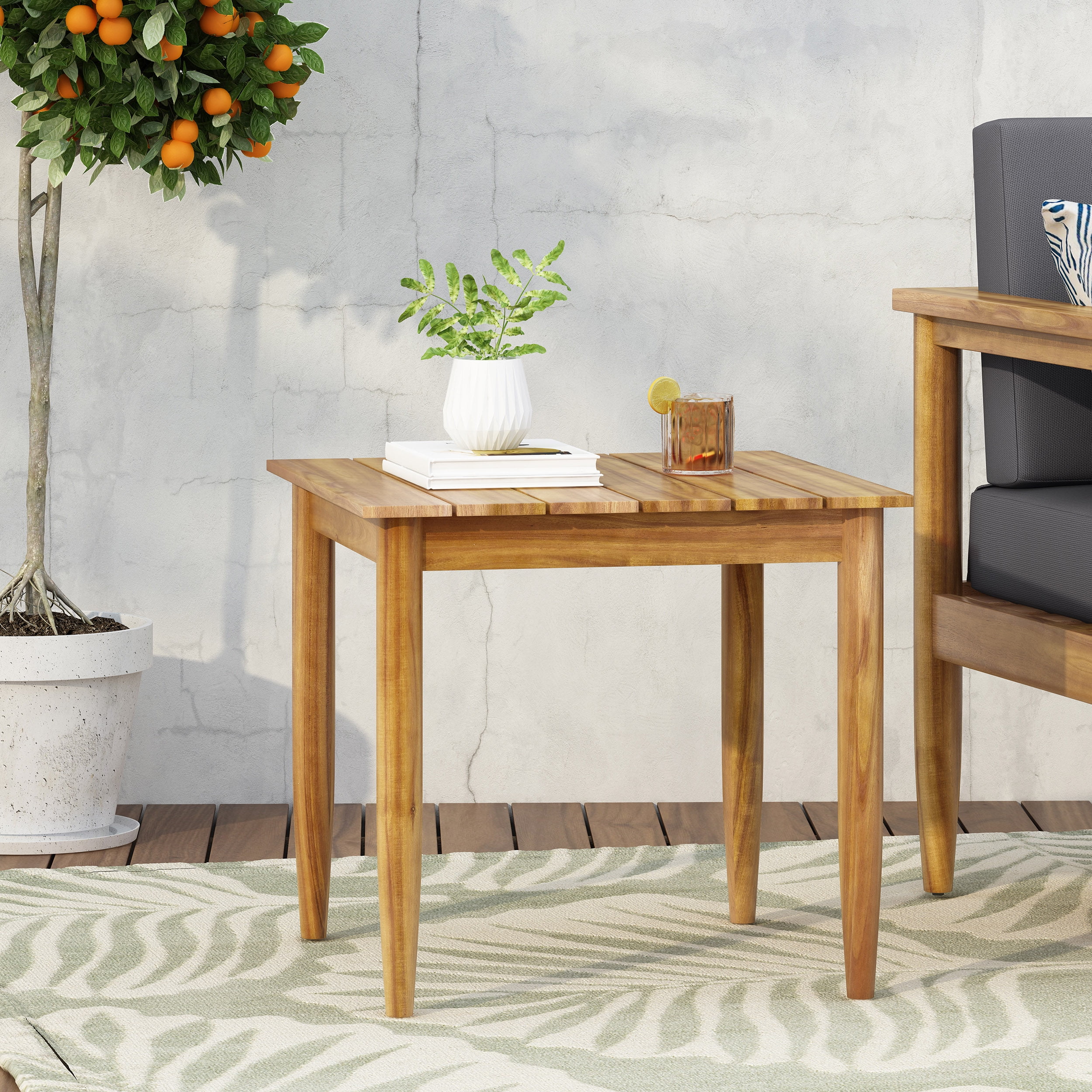 Side Table, Minimalist Accent End Table for Indoor Home Decor