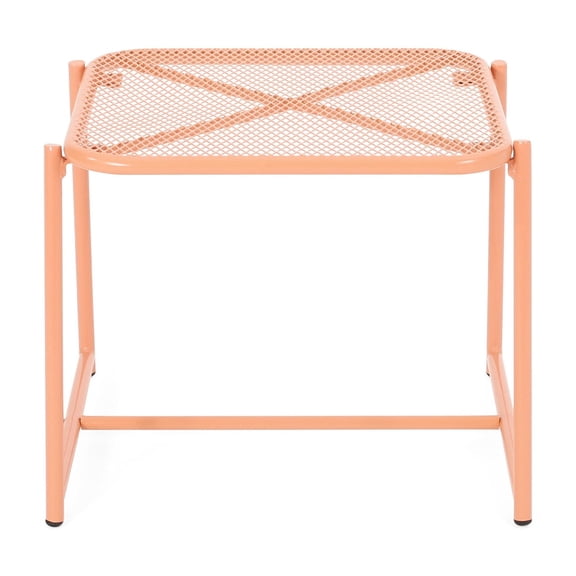 Side Table | Modern Outdoor Chat Set | Powder - Coated Iron Design | Durable for Long - Standing Use