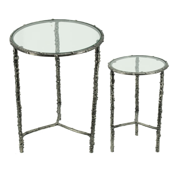Side Table - Silver - Set of 2