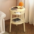 thumbnail image 1 of Side Table Small Round End Table Tall Accent Table Set Of 2 Half Round Coffee Tables Half Moon Tables Bedside Table Modern Nightstand For Living Room Bedroom, 1 of 6