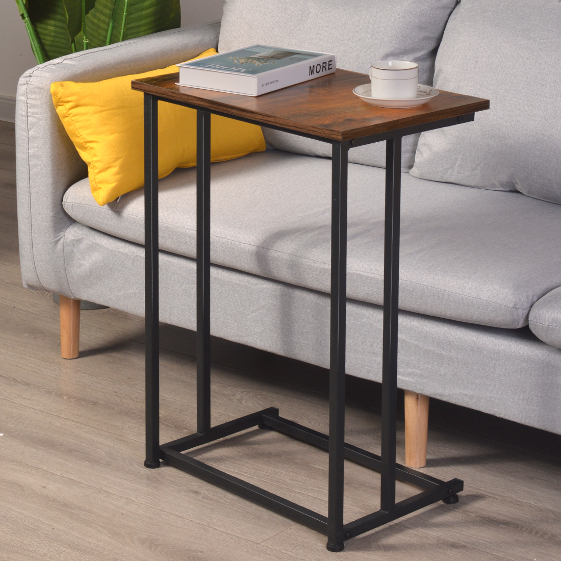 Side Table, Small Side Table for Couch, Beside Table Laptop C Table for Couch Tray Sofa