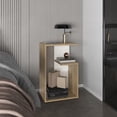 thumbnail image 1 of Side Table with 1 Shelf - 25" H for Small Spaces, Modern Design, 1 of 9