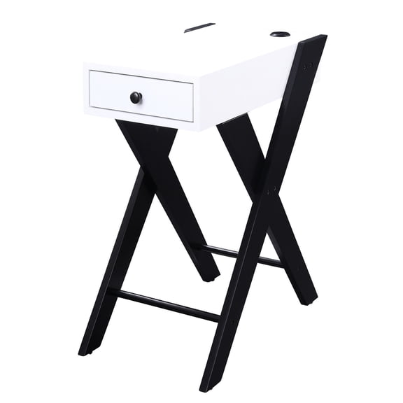 Side Table with USB and Drawer Storage / Enhance Your Sofa Area