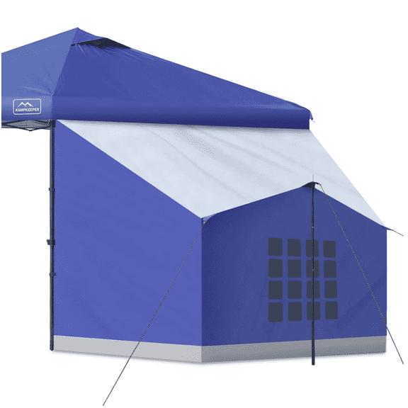 Side Tent for 10 x 10 Pop Up Canopy, Easy Setup Camping Enclosure Compatible with 10 ft Wide Canopy Tents, Includes 1 Support Pole