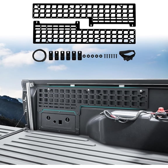 Side Truck Bed Molle Panel Rack System Compatible with 2005-2023 Toyota Tacoma 5FT Accessories Cargo Storage Organizer Tools Rack Fit for 05-23 Tacoma Accessories (Not Fit TRD)