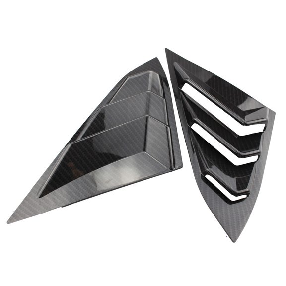 Side Vent Window Louvers Car Rear Quarter Spoiler Panel Fit For Honda For Civic Seden Only 2016 2017 2018 2019 2020 ABS Sun Shade