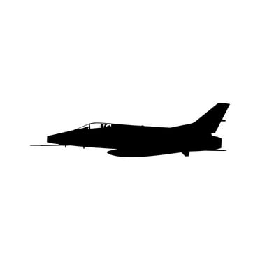 Side View F-100 Super Sabre Sticker Decal Die Cut - Self Adhesive Vinyl - Weatherproof - Made in USA - Many Color and Sizes - f100