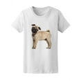 thumbnail image 1 of Side View Of A Pug Puppy T-Shirt Women -Image by Shutterstock, Female Medium, 1 of 2