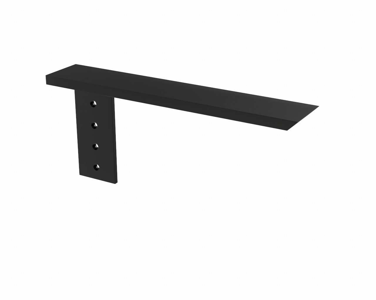 Side Wall Aluminum Hidden Countertop Support Right Angled Bracket (14