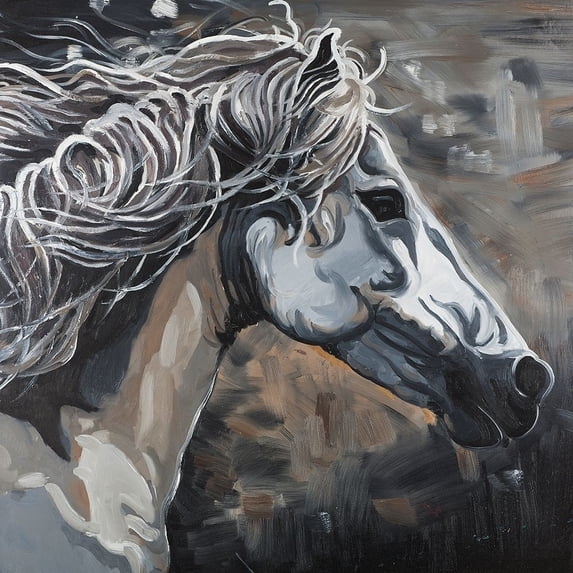 Side Wild Horse Poster Print by Atelier B Art Studio