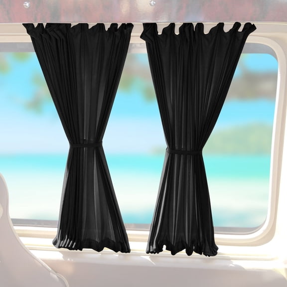 Side Window Curtain Sunshade for VW EuroVan 1992-2003 Black 6 Pcs