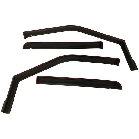 Side Window Deflector - Compatible with 2015 - 2017, 2020 - 2022 Ford F-150 Crew Cab Pickup 2016 2021
