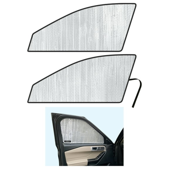 Side Window Front Row Sunshades for 2020-2025 Ford Explorer SUV (Set of 2)