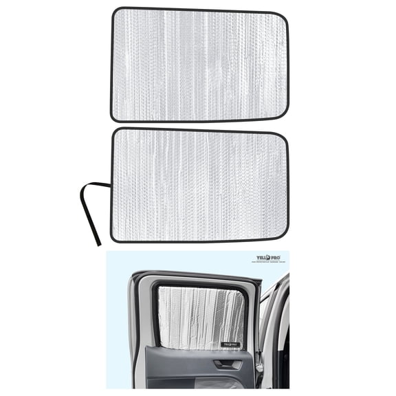Side Window Rear Side Sunshades (Set of 2) for 2022-2026 Ford Maverick Pickup | 4-Door Crew Cab