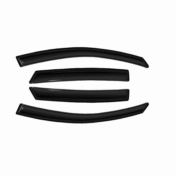 Side Window Visor Rain Guards Out-Channel, Compatible with 2000 - 2007 Ford Focus ZX4 Sedan/ ZX5 Hatchback,4pcs Dark Smoke Wind Deflectors, UV-Resistant