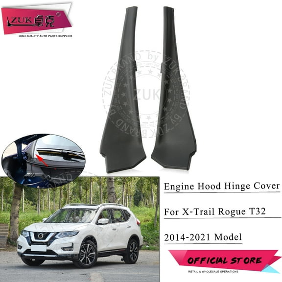 Side Windshield Hood Hinge Cover for Nissan X-Trail Xtrail T32 Rogue 2014-2018 Driving Model