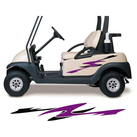 Side by Side ATV Golf Cart Decals Two Color Go Kart Stickers Graphics MR004