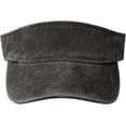 thumbnail image 1 of Side by Side Hair Don't Care Sun Sports Visor Hat Adjustable Cap for Women and Men Black, 1 of 7