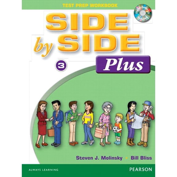 Side by Side Plus 3 Test Prep Workbook with CD, (Paperback)
