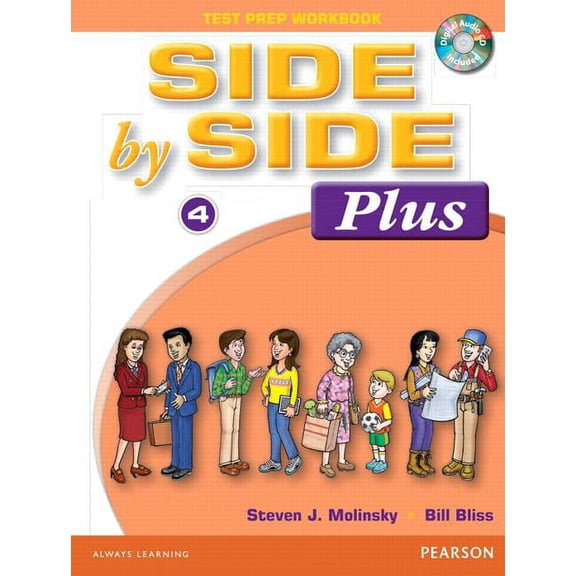 Side by Side Plus 4 Test Prep Workbook with CD, (Paperback)