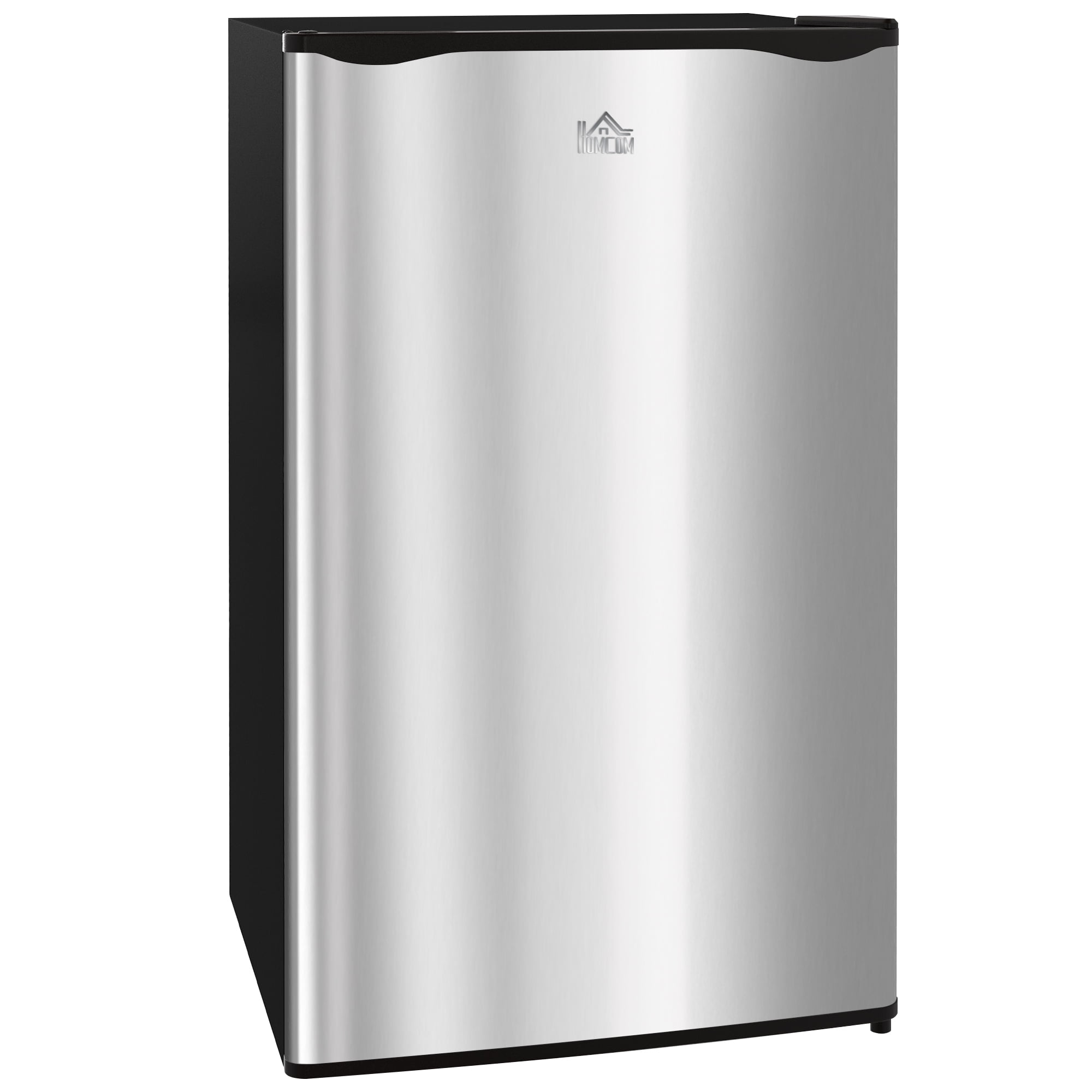 Side-by-Side Refrigerator HOMCOM 3.2 Cu.Ft Mini Fridge with Freezer, Single Door Compact Refrigerator with Adjustable Thermostat, Shelf and Reversible Door for Bedroom, Dorm, Home Office, Energy Effi