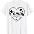 thumbnail image 1 of Side by Side or Miles Apart Family Heart Family T-Shirt mens t shirt，white，women，funny，misfits，men，journey, 1 of 4