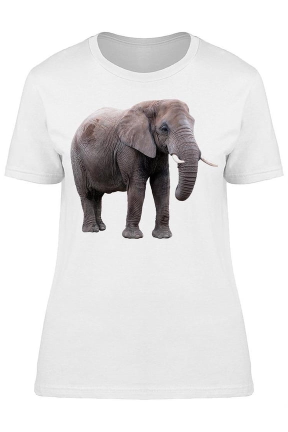 Side,front African Elephant T-Shirt Women -Image by Shutterstock, Female XX-Large