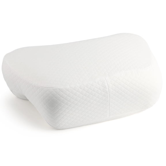 Side Sleeping Pillow with Arm Holes, Slow Rebound Memory Foam Arm Pillow for Comfortable Neck and Shoulder Support, Multi-Position Sleeping Pillow for Side Back Stomach Sleepers