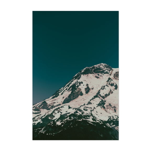 Side of Rainier - Washington Photography Unframed Wall Art Print 5 x 7 inches