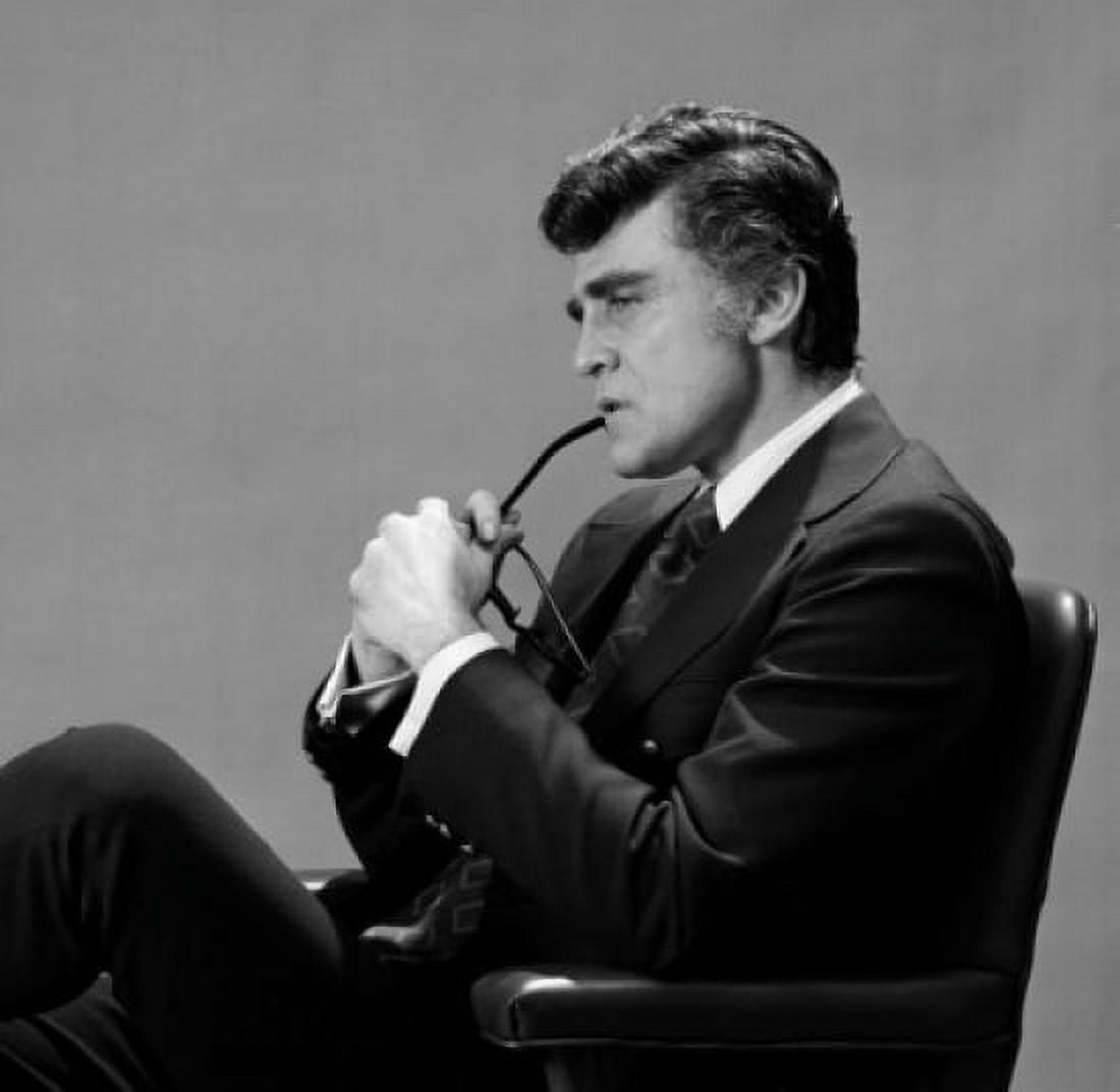 Side profile of a businessman thinking Canvas Art - (24 x 36)
