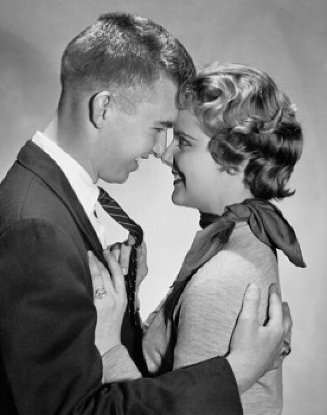 Side profile of a young couple embracing each other Canvas Art - (24 x 36)