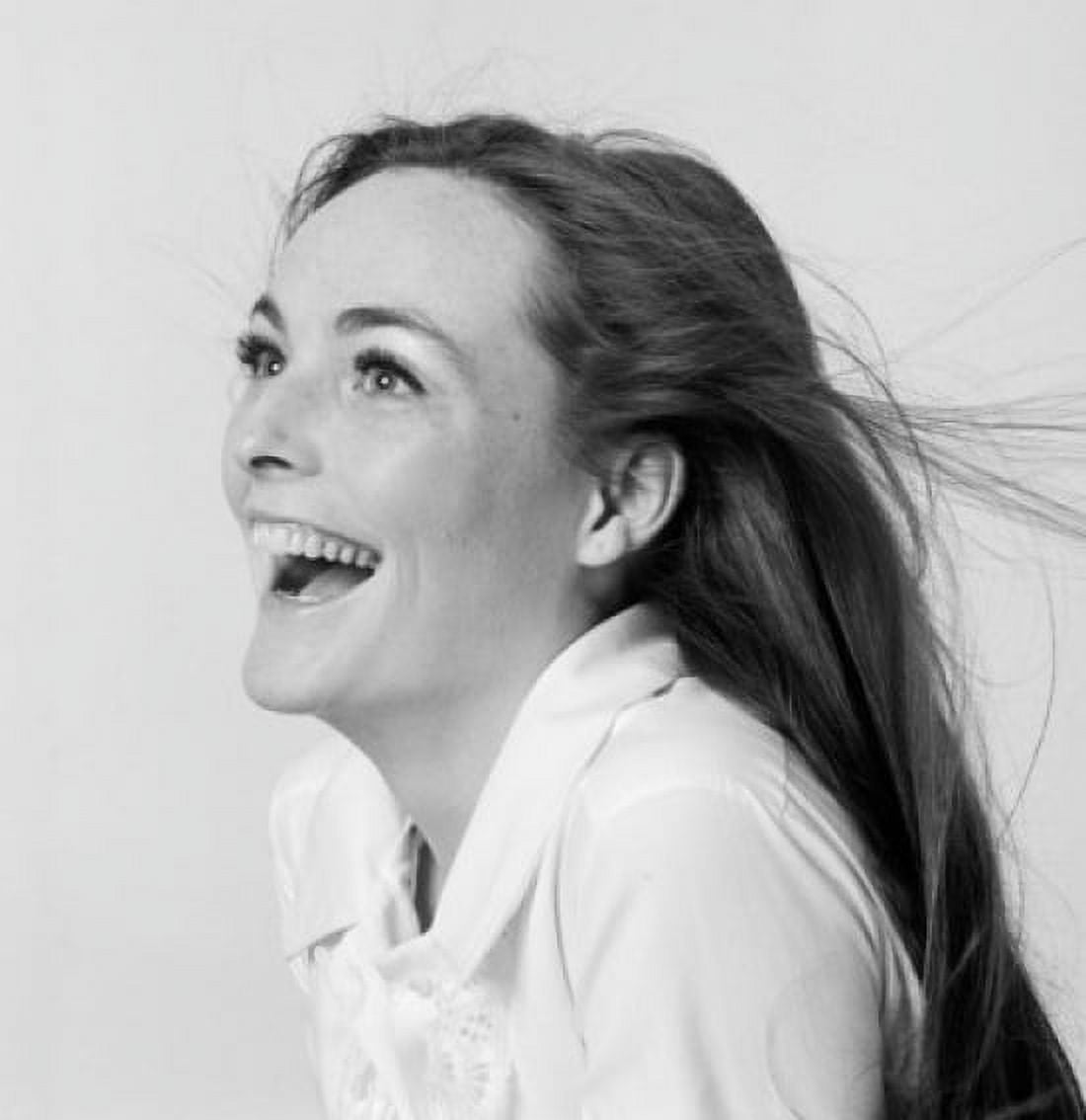 Side profile of a young woman laughing Canvas Art - (18 x 24)