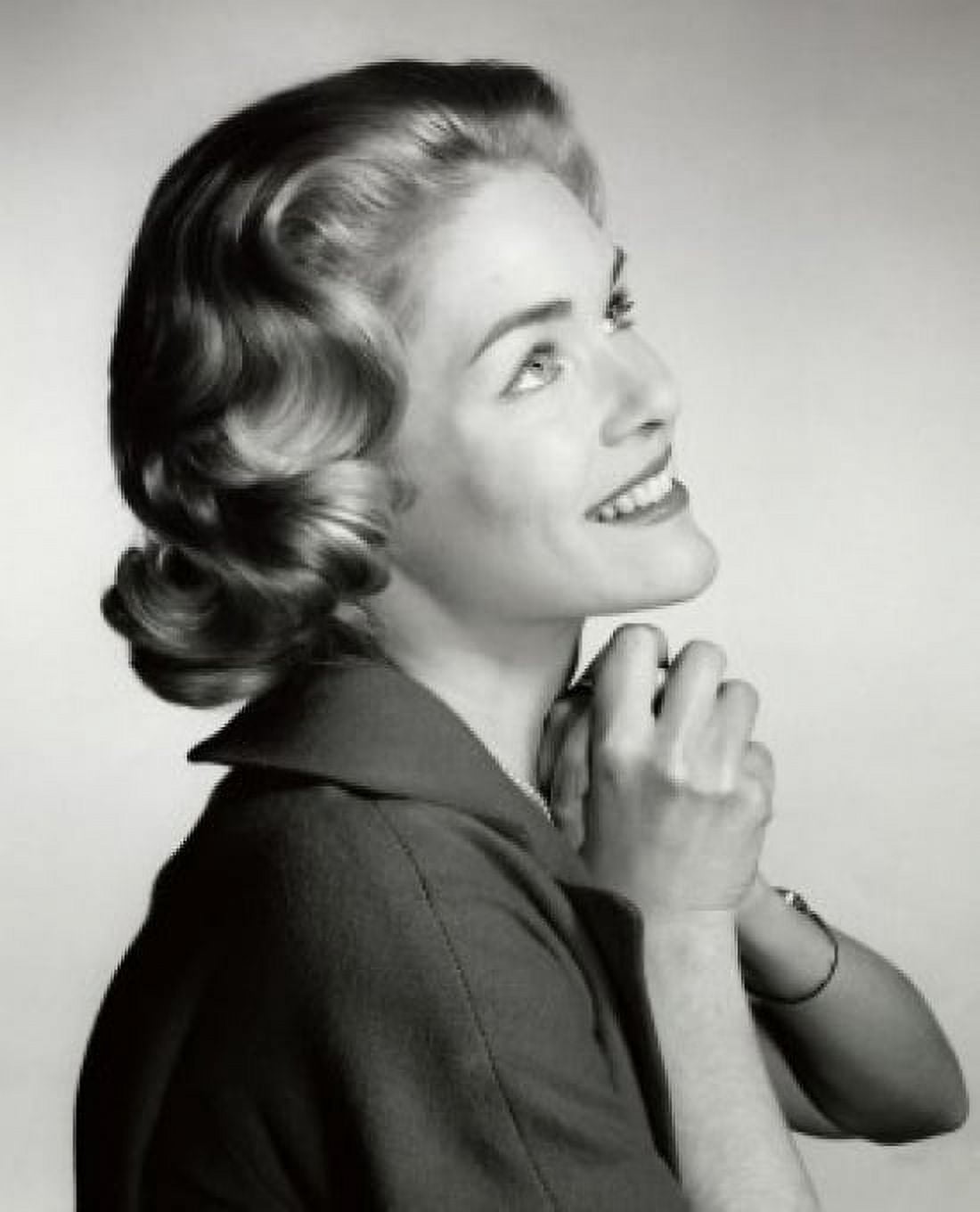Side profile of a young woman looking up Canvas Art - (24 x 36)