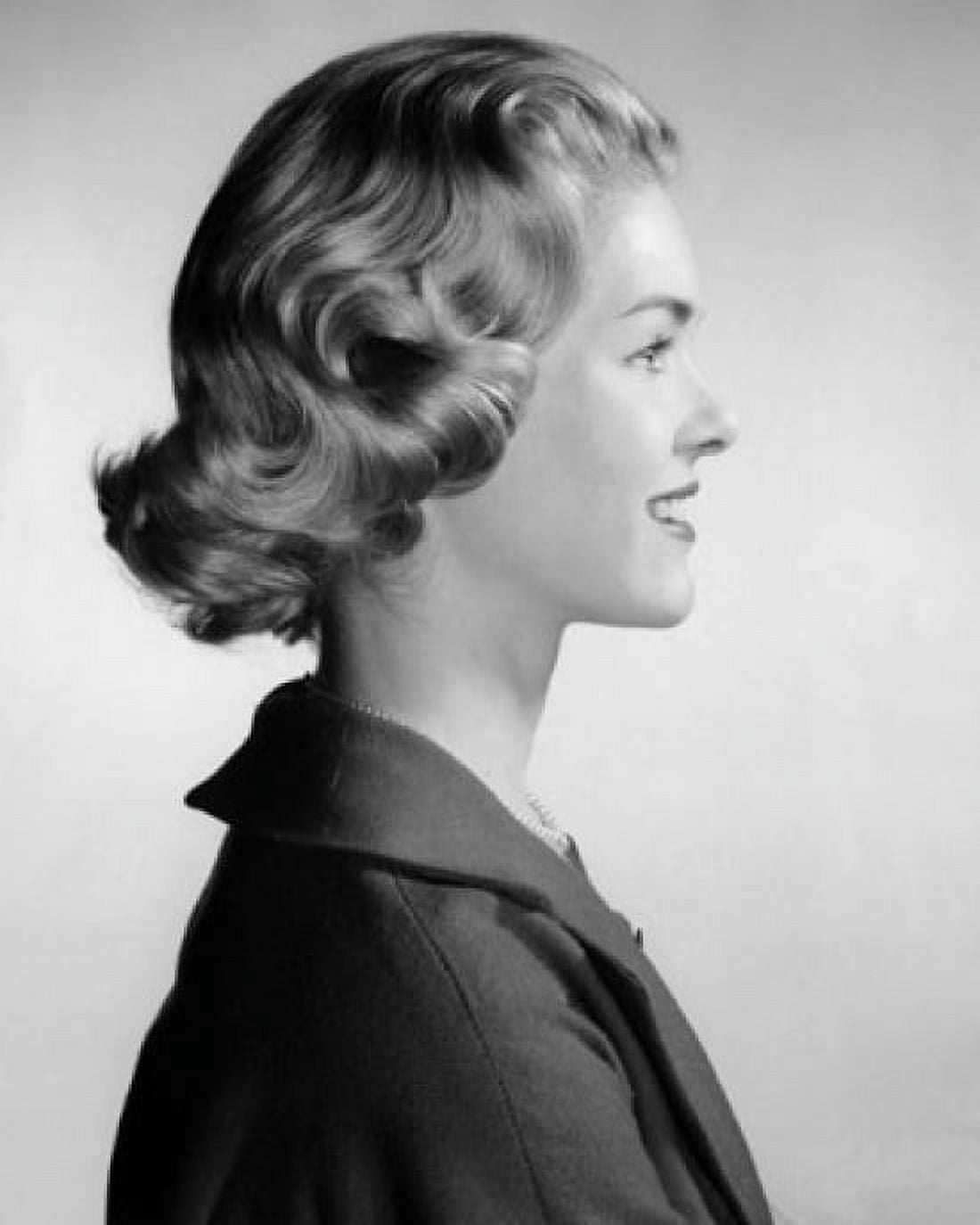 Side profile of a young woman smiling Canvas Art - (24 x 36)