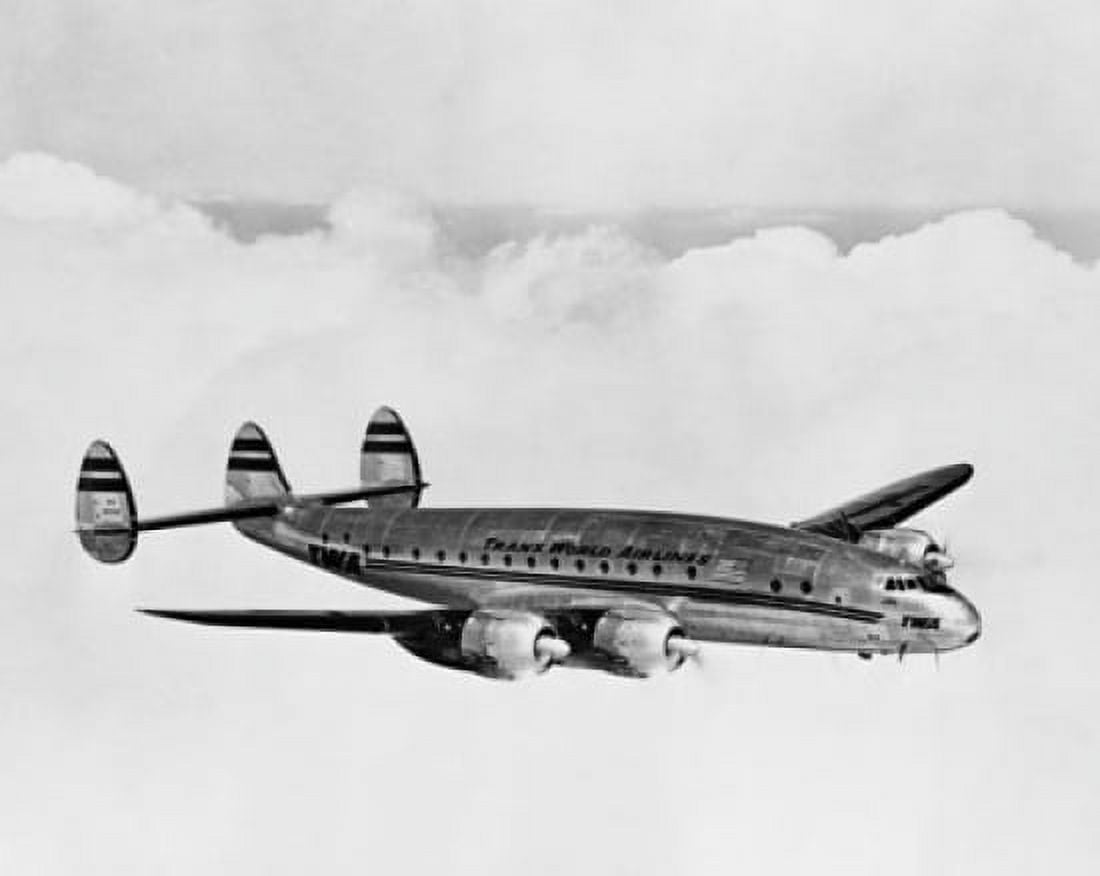 Side profile of an airplane in flight Canvas Art - (18 x 24)