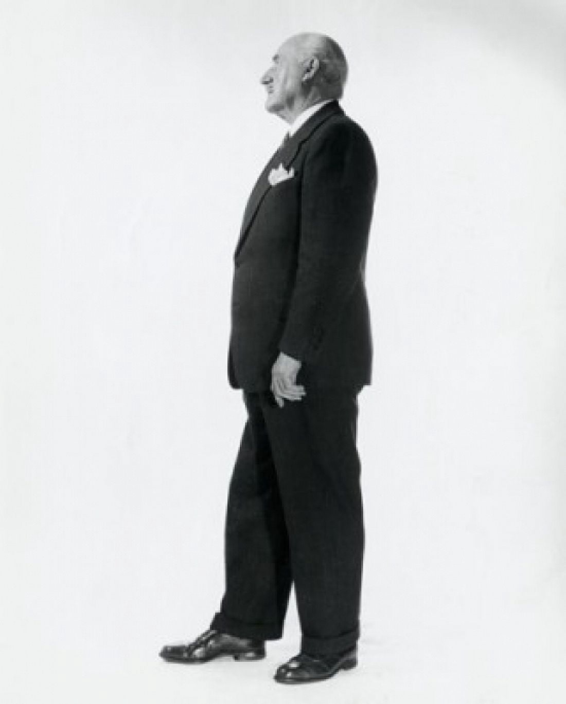 Side profile of businessman standing Canvas Art - (24 x 36)