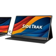 SideTrak  Solo Portable Laptop Monitor 15.6 FHD 1080P LCD Screen | Works with Mac, PC, Chrome, PS4, Xbox, Raspberry Pi, More | Powered by USB or Mini HDMI | Detachable Padded Case and Kickstand