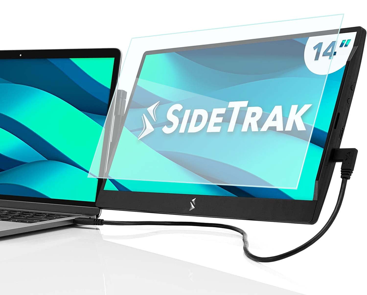 SideTrak Swivel 14" Attachable Portable Laptop Monitor FHD IPS USB