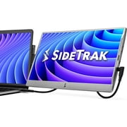 SideTrak Swivel 14 Attachable Portable Laptop Monitor FHD IPS USB Laptop Dual Screen with Kickstand | Mac, PC, Chrome Compatible | Fits All Laptop Sizes | USB-C or Mini HDMI Powered Dark Silver