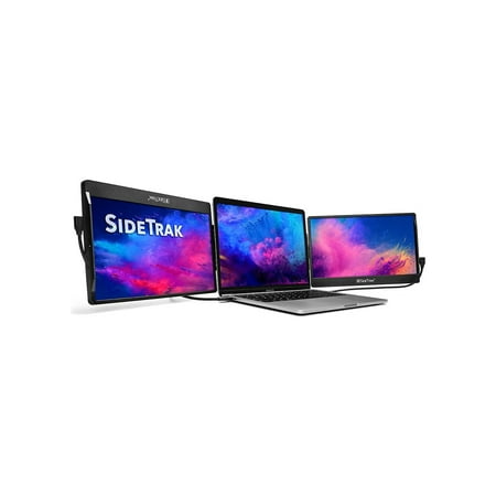 SideTrak Swivel Triple Portable 12.5" Monitor 2-Pack - Black