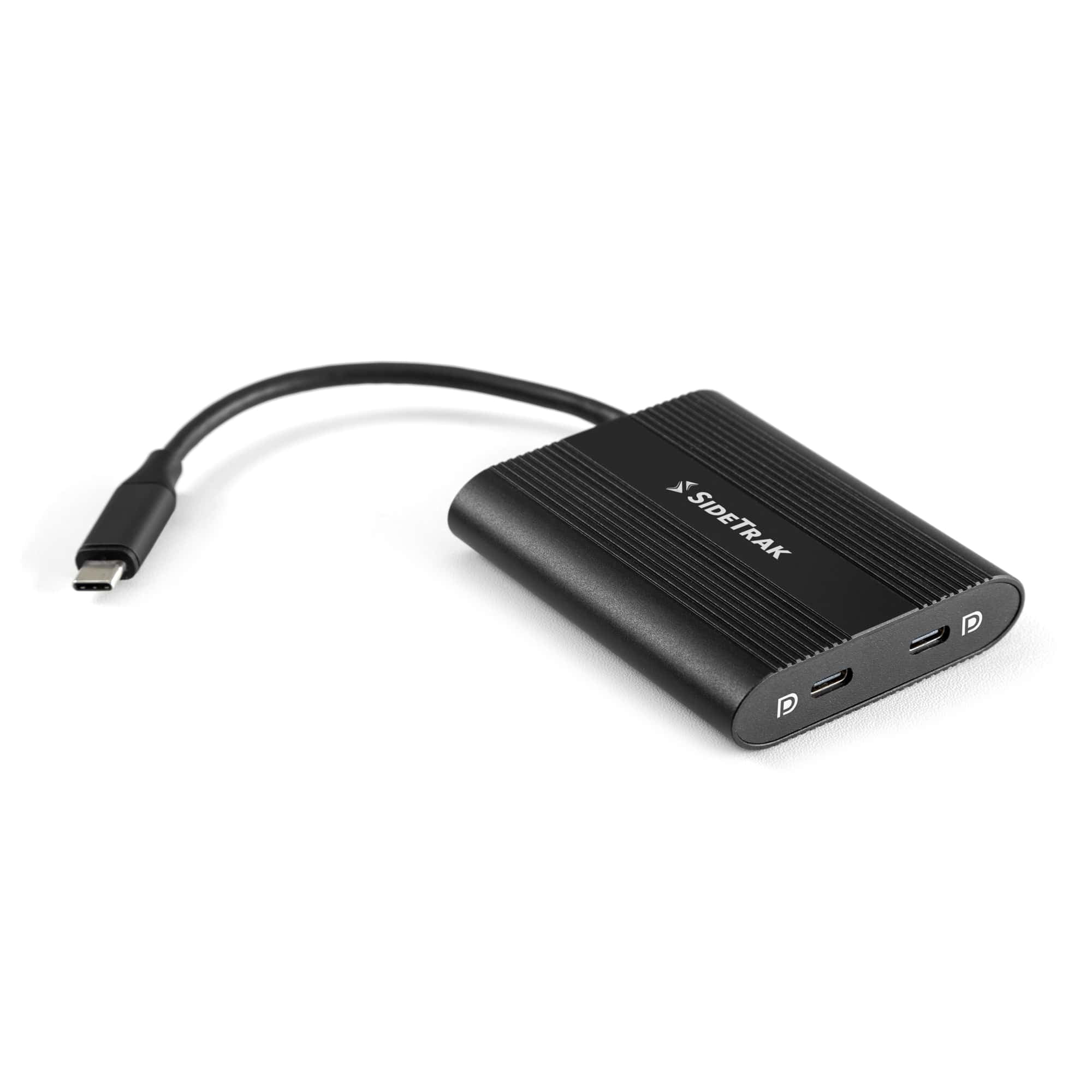 SideTrak USB-C Hub Adapter | Compatible with SideTrak Solo and Swivel Triple Screen Monitors | Compatible with Windows Operating Systems | Aluminum USB Type C with Pass-Through Power
