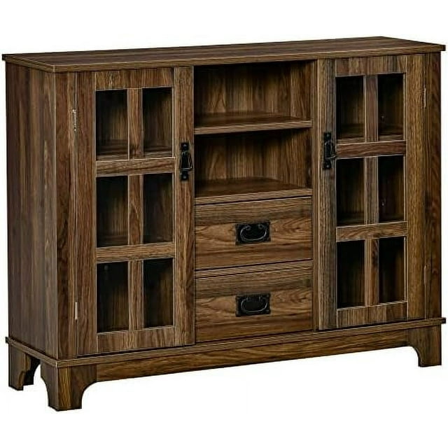 Sideboard Buffet Glass Door Kitchen Coffee with