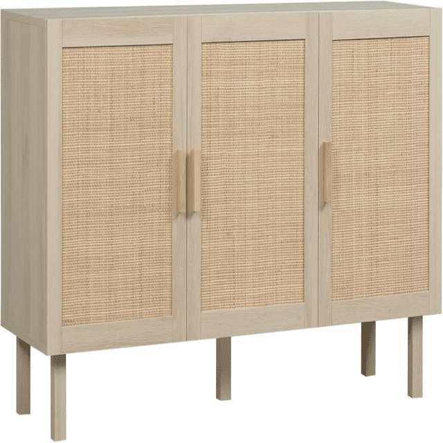 IFGET 58'' Large Rattan Buffet Cabinet, Coffee Bar Cabinet With Storage, Sideboard