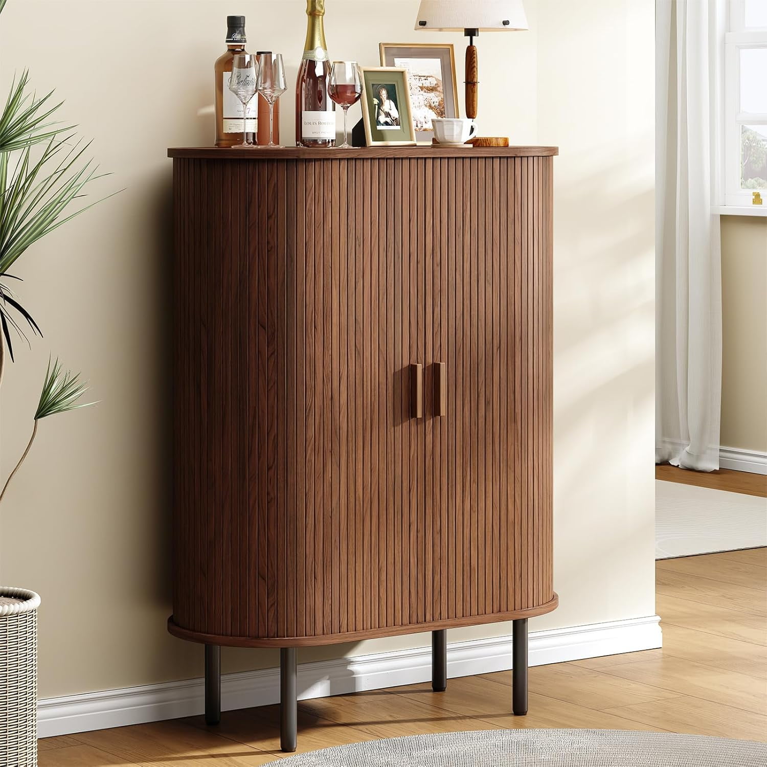 Sideboard Buffet Cabinet with Storage 44" High Storage Cabinet with ...